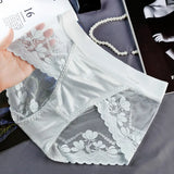 Lace large size high waist underwear women's butt lifting breathable briefs