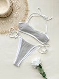 Fashion Simple Biquini Women Swimwear Luxury Lady Color-block Bikini Bathing Suit Sexy Mujer Low Waist Swimsuit Female Beachwear