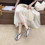 Soft Sole Super Soft 2026 Hollow-out Mesh Summer Slip-on Flat Square-toeShoes for Women