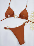 Triangle String Bikini 2026 Women Halter Swimsuit Solid Sexy Swimwear Female Bathers Bathing Swimming Swim Suit Beachwear
