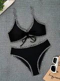 2026 Leopard Bikinis High Waist Swimsuit Women Tie Front Strappy Swimwear Female Beachwear Bathers Bathing Swimming Swim Suit