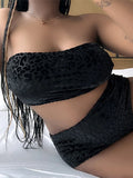 0XL - 4XL New Leopard Bikini Plus Size Large Size Swimwear Women Swimsuit Female Two-pieces Bikini set Bather Bathing Suit K3977