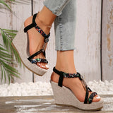 Women Wedges Sandals  Summer Fashion Designer Shoes for Women High Quality Platform Sandals Casual Outdoor Sandals Women
