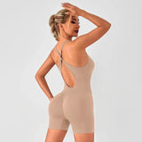 Summer Bodysuit Sportswear Woman Gym Sexy Bodysuit for Fitness Party Shorts Jumpsuits Overalls Women's Yoga Combi-pants Rompers