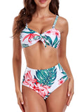 3 Pieces Strappy Bikinis 2026 Women Printed Swimsuit & Beach Dress Sexy High Waist Swimwear Female Bathing Swimming Swim Suit
