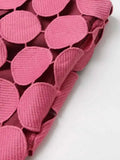 Dot Solid Minimalist Casual Skirt For Women High Waist Patchwork Zipper Irregular Hollow Out Skirts Female Fashion New OPM8