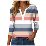 Womens Athletic Tops Short Sleeve Women Stylish Casual Loose Three Button V Neck Short Sleeved T Same Day Long Sleeve Shirt