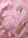 Pink Sexy Women's Underwear: Laceless Panties with Cutouts, Sexy Halter Dresses, Female Erotic Wear, Naughty Pajamas ZA825066