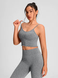 Summer Strappy Tank Tops for Women Vest Sleeveless T-shirts Casual Cami Tops Yoga Tanks Moisture Wicking Seamless Sports Vest