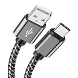 USB A to Type C Charging Cable 2A Fast Charger Nylon Data Cable 1M 2M 3M For Android Huawei Samsung TypeC Phone Charging Device