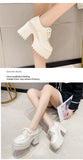 Spring Women Pumps Black Loafers Chunky 10CM High Heels High Platform British Autumn Ladies Thick Bottoms Shoes 2026 New