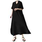 Long Dresses For Women Casual Summer Trendy Boho Style Pleated Cover Up Vestidos Daily Wear High Quality Elegant Maxi Dress