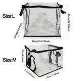 1/3pcs Transparent Books Storage Bag Newspaper/magazine Document Container Foldable Waterproof Dust Proof Stationery Organizer