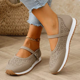 White Hollow Out Platform Sneakers Women 2025 Plus Size 36-43 Breathable Sports Shoes Woman Comfort Non Slip Walking Flats Mujer