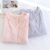 Maternity Pajamas Breastfeeding Clothes Woman Feeding Nightie Autumn Long Sleeve Sleepwear Women's Cotton Wear Pregnant