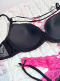 MOYISU New Release Contrast Bra Set | Demure & Sexy French Lace Bralette | Accentuates Small Chest Curves | Breathable Lingerie