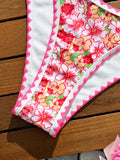 2026 Triangle Halter String Bikini Printed Swimwear Female Sexy Swimsuit Women Bathers Bathing Swimming Swim Suit Beachwear