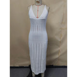4 Colors V Neck Hollow Out Crochet Knitted Tunic Beach Cover Up Cover-ups Beach Dress Beach Wear Beachwear Female Women V5437