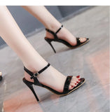 Large  Women's Sandals 2026 Summer High Heels Fashion Open Toe Sandals Buckle Party Shoes  Heels Wedding Shoes