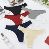 3Pcs/Set Women Panties Ultra-thin Thongs Female Underpants Seamless Underwear Sports Soft Solid Color Low Rise G-string