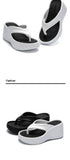 2026 New Women Fashion Slippers Soft EVA Summer Platform Shoes Girls Beach Flip Flops Thick Sole Female High Heel Street Sandals