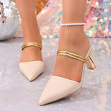 Sandals Women 2026Summer High Heels Slippers Heeled Sandals Stiletto Ladies Shoes Fashion Female Shoes