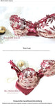 MOYISU Pure Desire Victoria Thin Bra Set Lace Mesh Red Beautiful Back Sex Underwear Hold Up with Underwire Transparent Bra Woman
