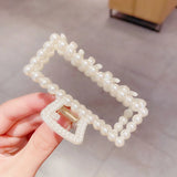 Pearl Claw Clips Crab Geometric Hairpins For Women Girl Korean Bow Hollow Hair Accessories Bath Clip Headwear Barrettes