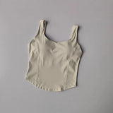 Women's fitness sports vest, camisole, beautiful back, running, shock-absorbing, gathering and slimming, naked feeling, worn ext
