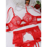 Two-piece Women's Set G-string Transparent Underwear Lolita Romantic Lingeries Set Sexy Bra and Panties Sets Lingerie for Woman