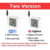 Tuya WiFi Zigbee Temperature Humidity Meter with External Probe Sensor Optional Digital LCD Screen Thermometer for Fish Tank