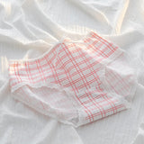 1 Pack Kawaii Rabbit Heart Print Briefs with Ruffles Trim Women's Mid-Rise Cotton Panties Soft Ribbed Underwear Lingerie M-XL