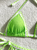 Splicing Wrinkled Pleated Bikinis 2025 High Cut Bikini Women Swimwear Female Swimsuit Two-pieces Bikini Set Bathing Suit Swim