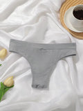 Seamless thong sports yoga comfortable seamless underwear sexy solid color women's underwear Z626