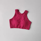 Women's Quick Drying Breathable Yoga Sports Vest I-Shaped Back Sports Bra Fitness Bra Chest Cushion Support