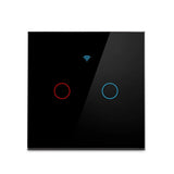 Wifi Smart Light Switch EU 1/2/3Gang Touch Light Switch No Neutral Wire Wall Light Switches Works with Tuya Smart Life App Alexa