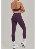 2 Pieces Color-block Yoga Sets Women  Hanging Neck Sports Bra High Waist Pants Built-in Pockets Outdoor Fitness Workout Suit