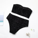 0XL - 4XL New Leopard Bikini Plus Size Large Size Swimwear Women Swimsuit Female Two-pieces Bikini set Bather Bathing Suit K3977