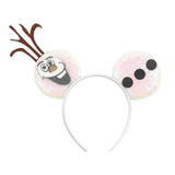 Disney Festival Party Cosplay Mouse Ears Headband 3.3" Ears Glitter Hairband Without Bow For Boys DIY Cartoon Hair Accessories