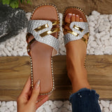 Women's Slippers New Summer Style Braided Versatile Casual Sandals Soft Sole Women's Flip Flop Women's Sandals Zapatos De Mujer