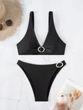 ZTVitality Sexy Black Bikini Set 2025 Biquini New Arrival Push Up Swimsuit Women's Swimwear Summer Beachwear Moda Praia Feminina