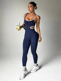 Trendy Bodysuit Sportswear Woman Gym Jumpsuits Sport Pants Seamless Woman Clothing Yoga Clothes Female Fitness Overalls Leggings