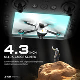 Lenovo Z105 GPS Foldable Drone 8K Dual Camera Brushless Optical Flow 4.3" Screen RC 15Mins Flight FPV Quadcopter Drone
