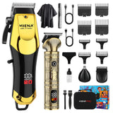 hiena Professional Barber Fade Clippers 0mm Zero Gapped Edgers Hair Trimmer Electric Men Bald Head Finish Hair Cutting Machine