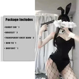Bunny Cosplay Costume Women Sexy Bodysuit Lingerie Kawaii Bunny Girl PU Faux Leather Rabbit Suit Anime Outfits