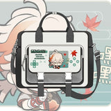 Genshin Impact Cosplay Xiao Wanderer Wanderer Tartaglia Zhongli Raiden Shogun 42x36x9cm Cartoon Bag Student Handbag Backpack