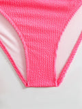 High Waist Bikini 2026 Women Sporty Swimsuit Solid Sexy Striped Swimwear Female Bathers Bathing Swimming Swim Suit Beachwear
