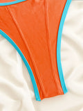 sexy patchwork mini bikinis sets two pieces swimsuit thong swimsuit Swimwear Biquini conjunto de bikini tankini beachwear