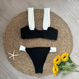 Black Bikini 2024 Sexy Micro Mujer Bikini Set Women Swimsuits Female Swimwear Brazilian Biquini Swimming Suit Solid Beachwear