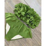 Floral Bikini Push Up Women Swimsuits 2024 Sexy Swimwear Brazilian Bikini Set Thong Biquini Female Swim suits Ruffle Beachwear